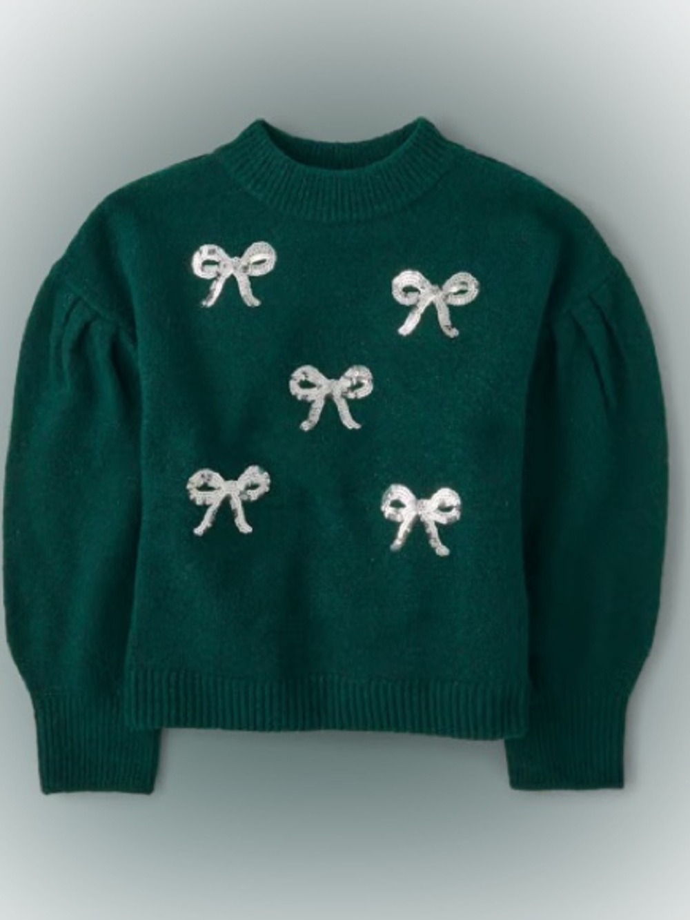 The Children's Place Sweater with Silver Sequin Bows